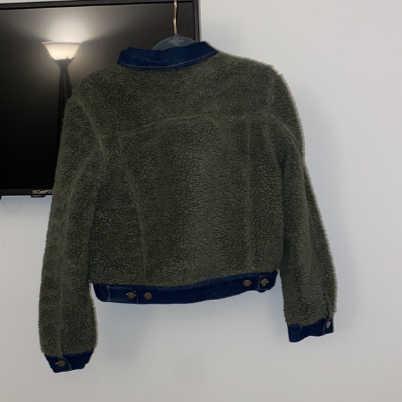 Army Green and Jean Jacket - Size Small - Picture 2 of 2